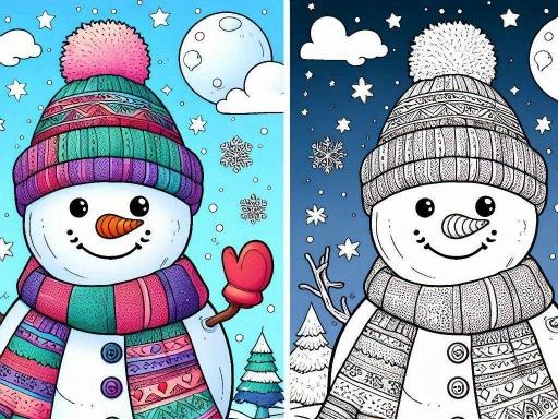 BTS Winter Coloring img